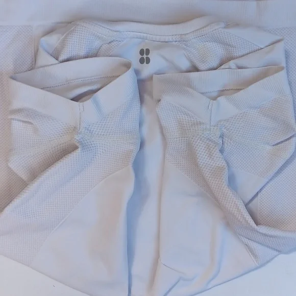 NWOT Sweaty Betty Seamless Workout White Short Sleeve Top Size XS - Picture 4 of 6